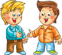happy boys play together