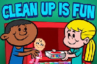 clean up